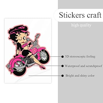Amazon.co.jp: ベティちゃん クリスタルステッカー 防水シール